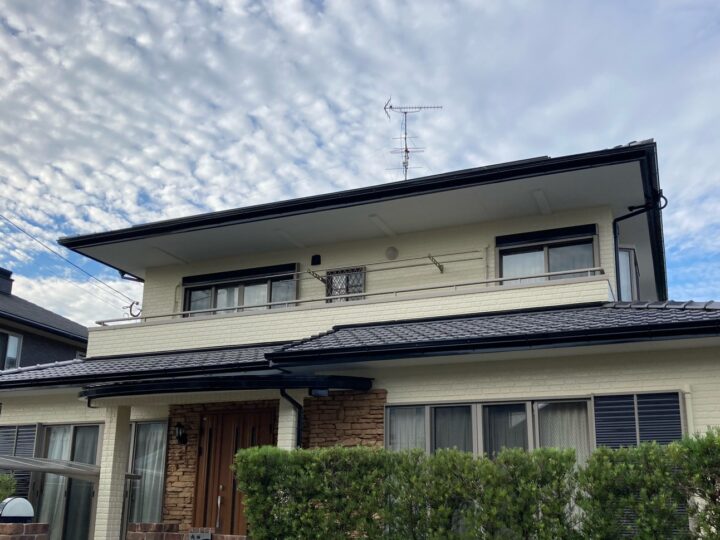 劣化した外壁・付帯部塗装／佐賀市K様邸　外壁・付帯部塗装