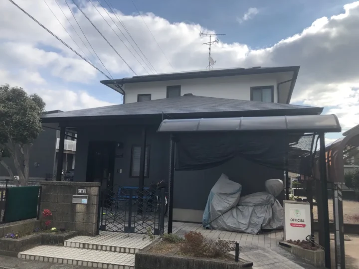 劣化した屋根・外壁・付帯部塗装／三養基郡O様邸　屋根塗装・外壁塗装・付帯部塗装