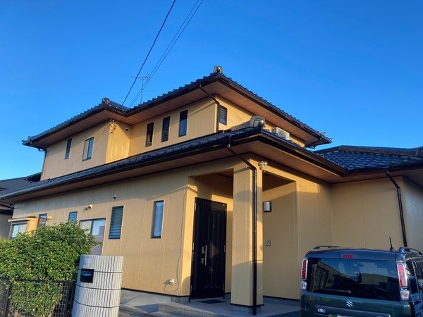 劣化した外壁・付帯部塗装／神埼市K様邸　外壁塗装・付帯部塗装