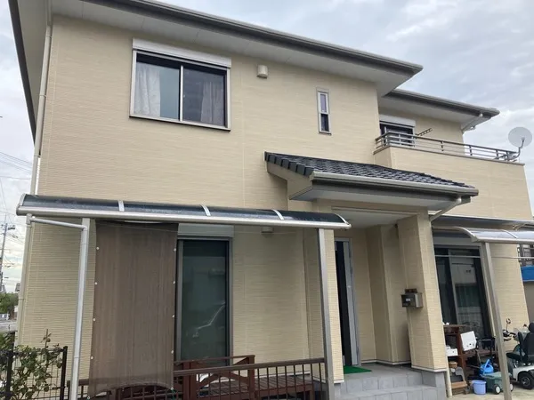 劣化した外壁・付帯部塗装／佐賀市N様邸　外壁塗装・付帯部塗装