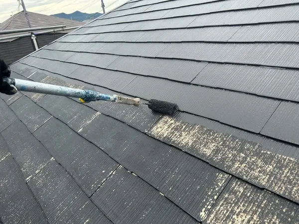 屋根 中塗り