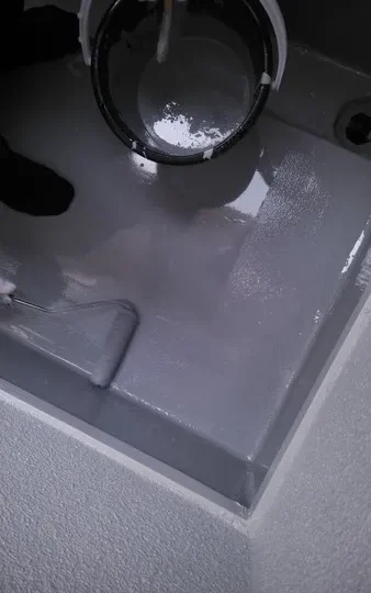 ベランダ 中塗り