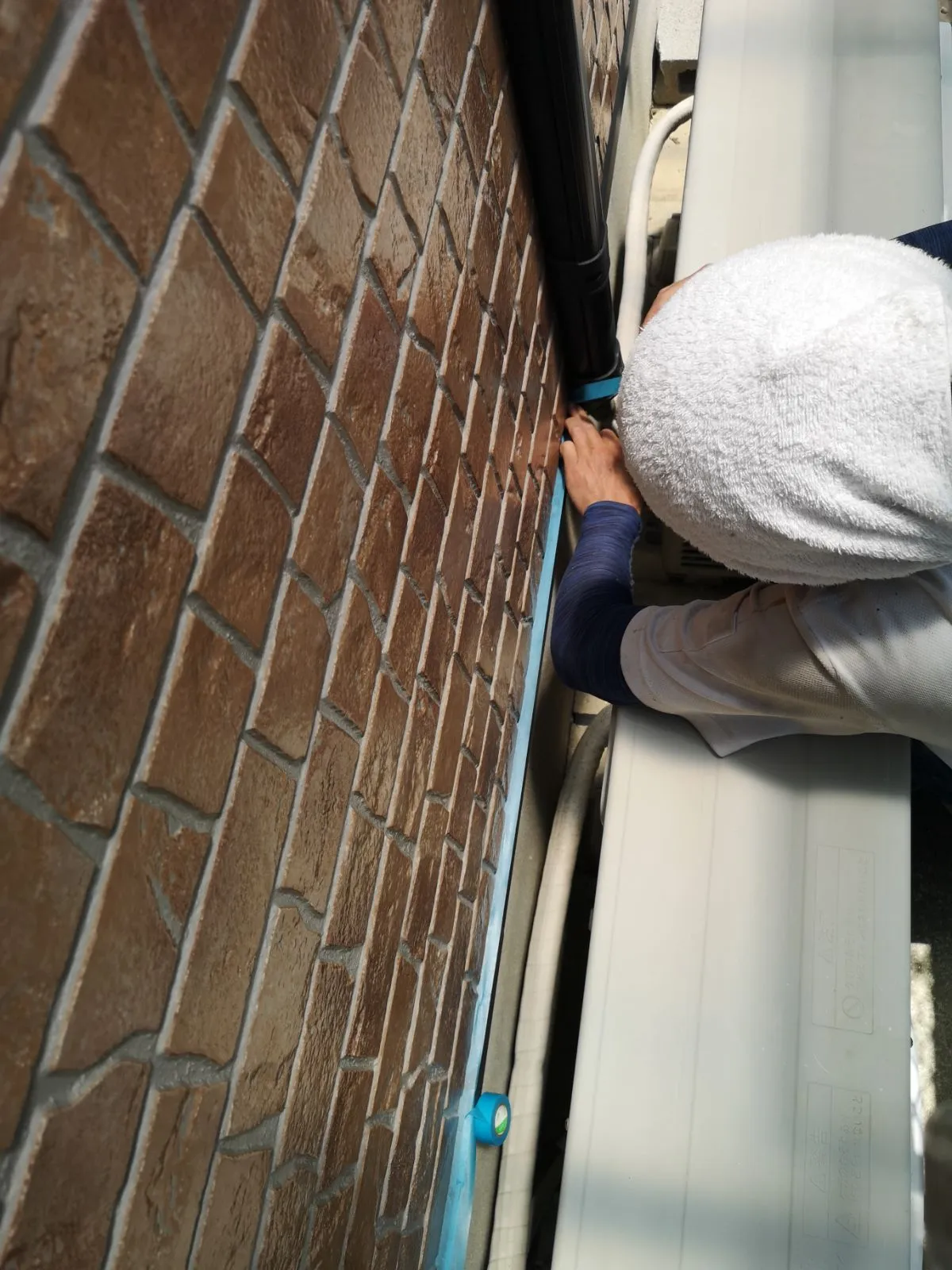 佐賀市　佐賀　佐賀県　外壁塗装　塗るばい　サニー建設商事　水切り　養生
