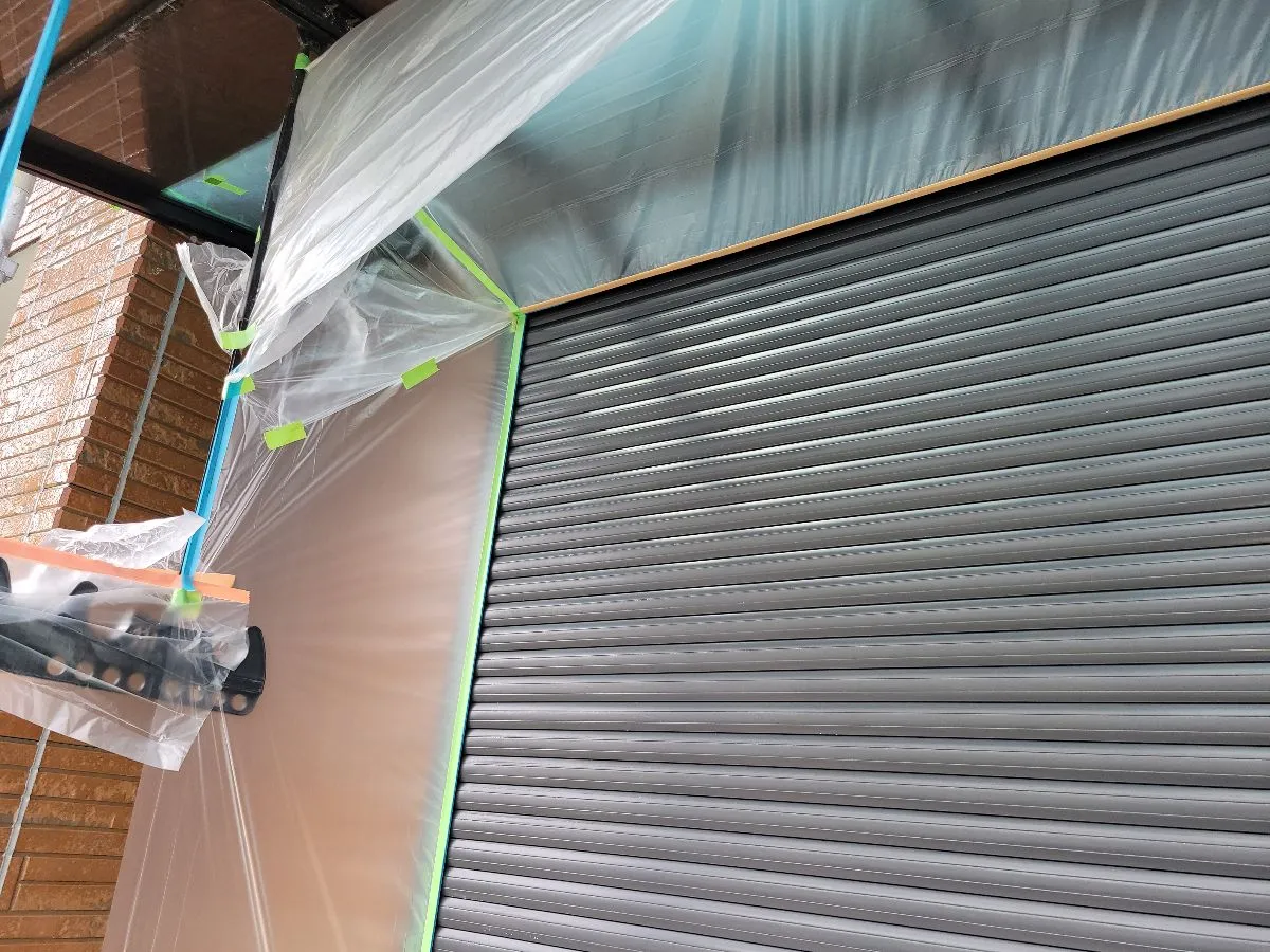佐賀市　佐賀　佐賀県　外壁塗装　塗るばい　サニー建設商事　塗るばい　雨戸　養生