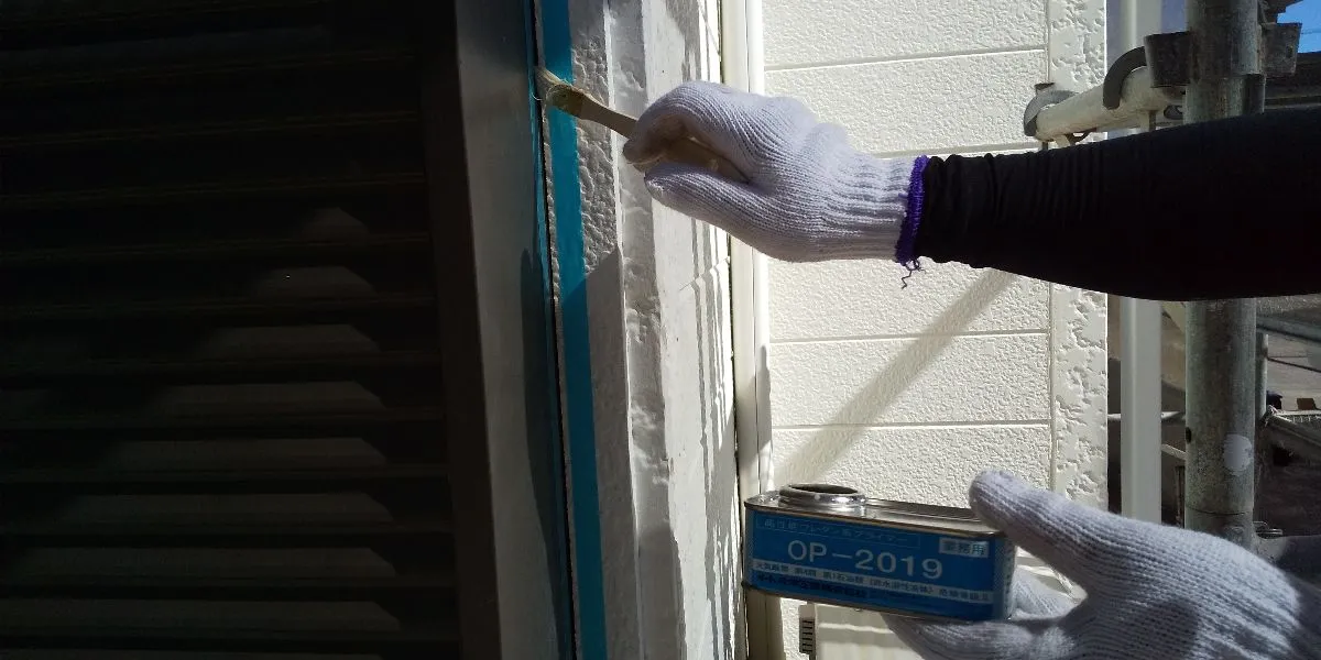 佐賀市　佐賀　佐賀県　外壁塗装　屋根塗装　塗るばい　サニー建設商事　7月29日　コーキング　プライマー塗布